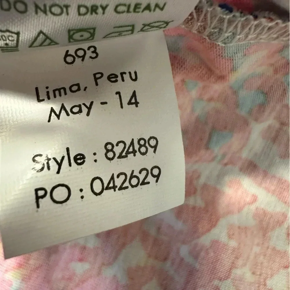 Lilly Pulitzer elastic waist knee length floral multicolored skirt